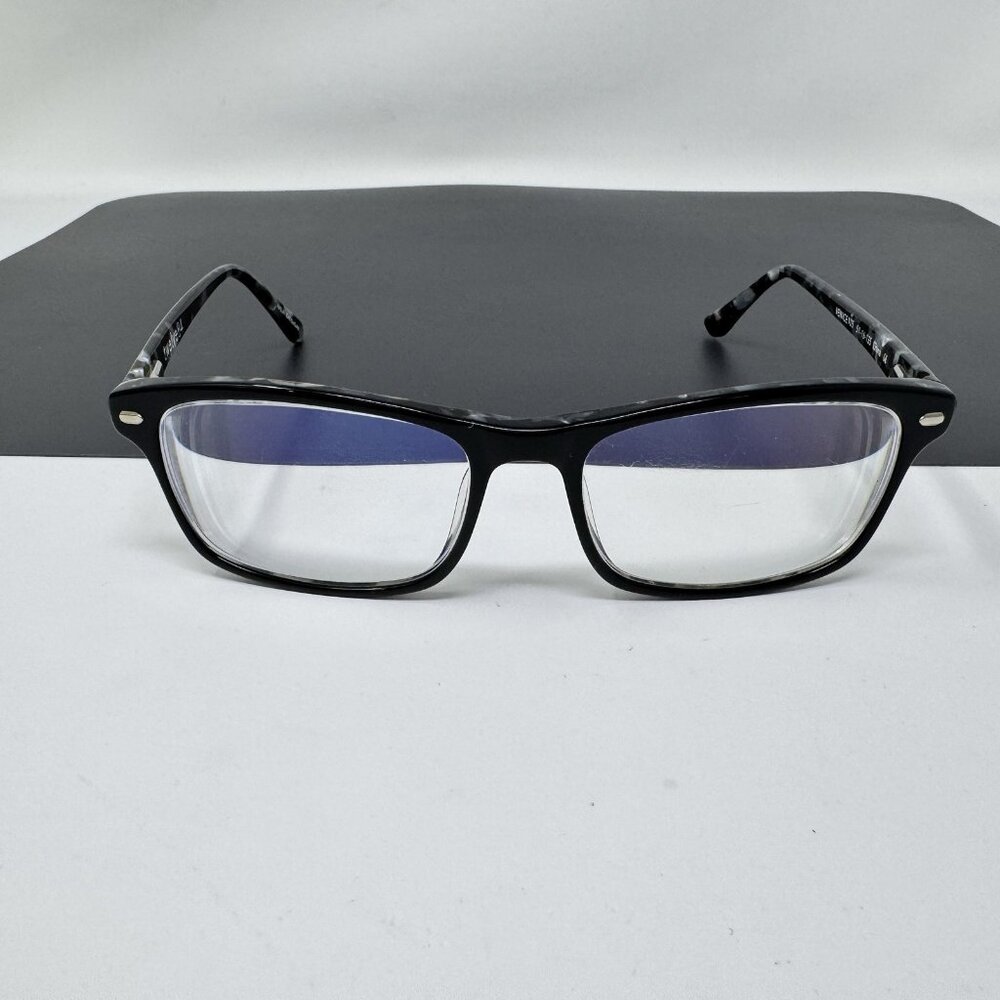 Twelve 84 Venice 105 Eyeglasses Frame Mens Black Gray Plastic Full Rim 51-16-135